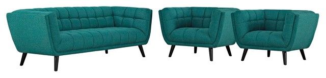 Modern Contemporary Urban Living Armchair And Sofa Set, Fabric ... pertaining to Modern Contemporary Urban Living Living Room Lounge Sofa, Aqua Blue