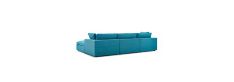 Modern Contemporary Urban Living Sectional Sofa Set, Fabric ... throughout Modern Contemporary Urban Living Living Room Lounge Sofa, Aqua Blue