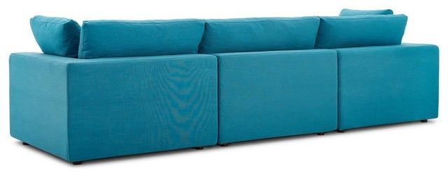 Modern Contemporary Urban Living Sofa Set, Fabric - Contemporary ... for Modern Contemporary Urban Living Living Room Lounge Sofa, Aqua Blue