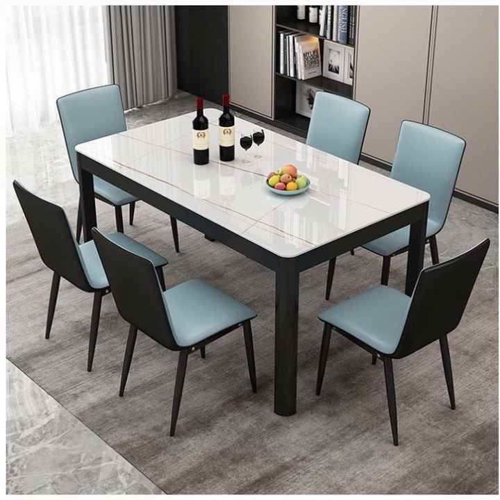Modern Dining Room Furniture Luxury Dining Table Set 6 Seater White ... throughout Modern Dining Table Set For 6 People