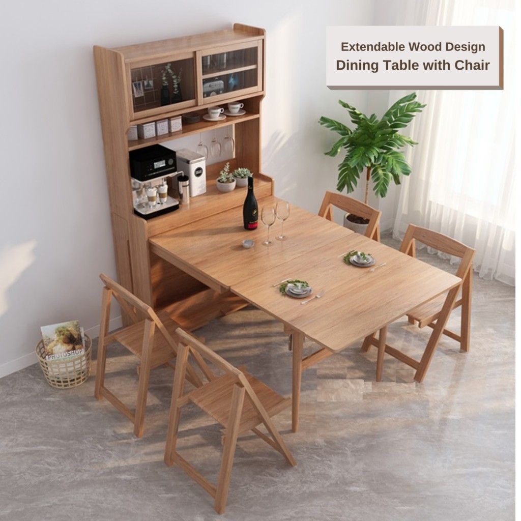 Modern Extendable Dining Table With Storage Rectangle Sideboard Glass ... with How to Choose the Perfect Extendable Dining Table with Built-in Shelving