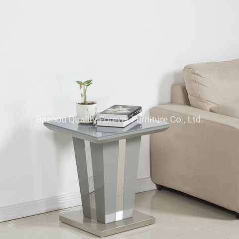 Modern Mdf All Grey Steel Living Room Furniture End Table Side Table ... regarding Grey End Table Mdf Coffee Table Accent Side Table