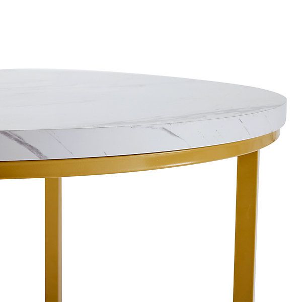 Modern Metal Frame Round Marble Dining Table And Chair Set (5 Pieces ... intended for Creating elegance in small spaces with round marble dining table considerations