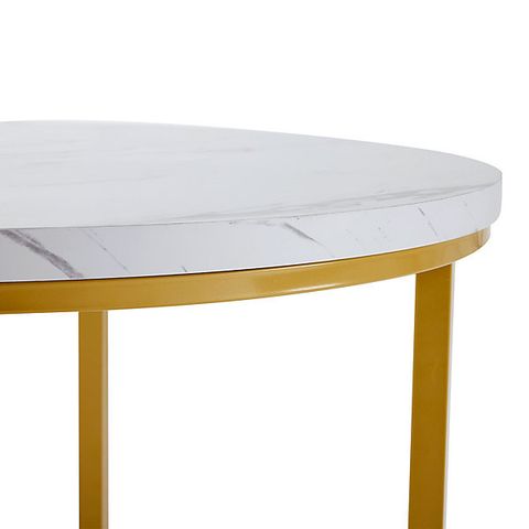 Modern Metal Frame Round Marble Dining Table And Chair Set (5 Pieces ... intended for Creating elegance in small spaces with round marble dining table considerations