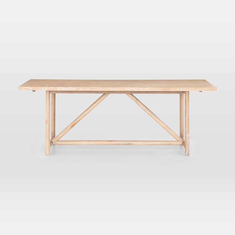 Modern Oak Rectangle Dining Table (84&quot;) | Rectangle Dining Table ... with regard to Modern Oak Dining Table Rectangular