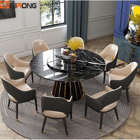 Modern Round Marble Dining Table - Wild Life Kitchen Decor throughout The artistry behind crafting round shaped marble dining furniture