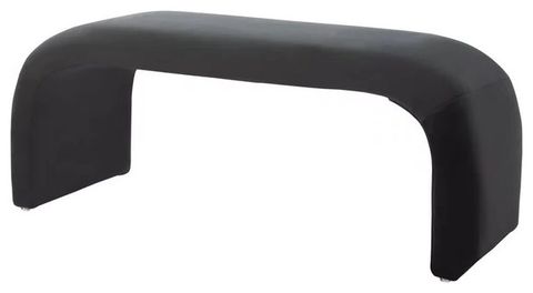 Modern Solid Glam Accent Bench, Upholstered Velvet Fabric Seat ... intended for Why a Velvet Accent Bench Might Be the Perfect Addition to Your Living Room