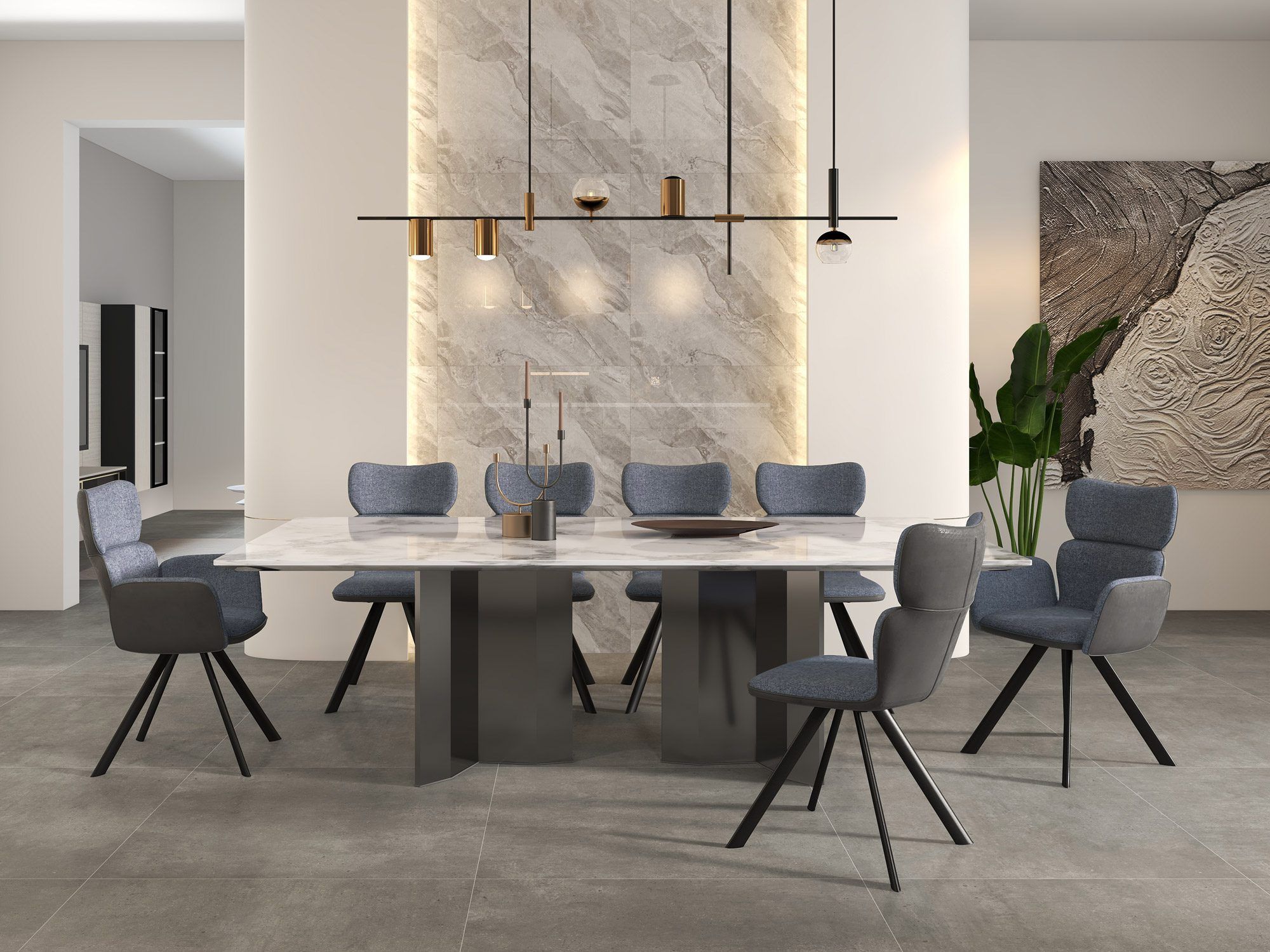 Modern &amp; Versatile Rectangular Marble Dining Table With Yetta Black ... intended for The timeless appeal of rectangular marble dining tables with metal bases in modern interiors