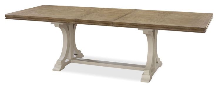 Moderne Muse Bisque Extendable Rectangular Dining Table | Dining Table ... within Unpacking the Elegance What Makes the Muse Rectangular Dining Table Unique