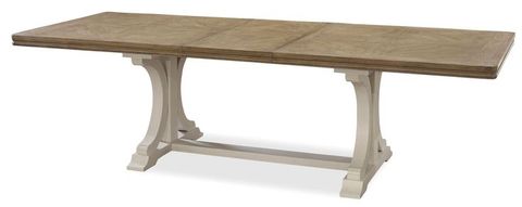 Moderne Muse Bisque Extendable Rectangular Dining Table | Dining Table ... within Unpacking the Elegance What Makes the Muse Rectangular Dining Table Unique