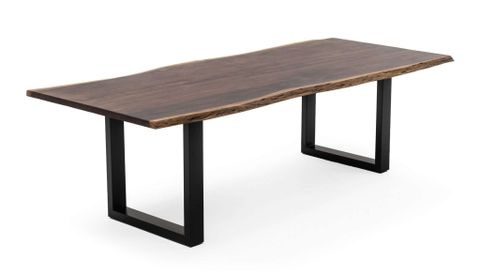 Modrest Taylor Industrial Solid Wood Dining Table - Kfrooms within Modrest Taylor Large Modern Live Edge Wood Dining Table