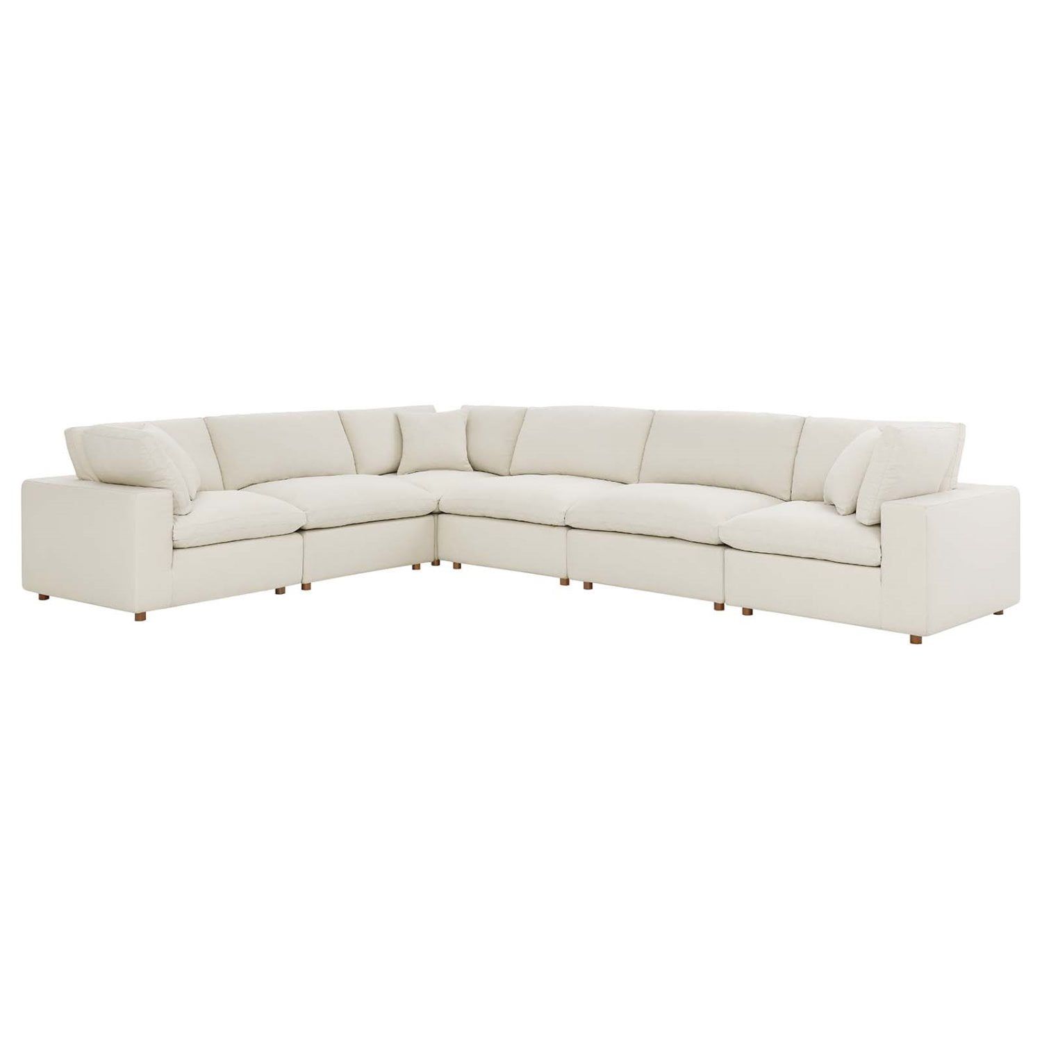 Modular Sectional Sofa Couch, Light Beige, Fabric, Living Kitchen Cafe ... with Sectional Sofa Couch, Light Gray, Fabric, Modern