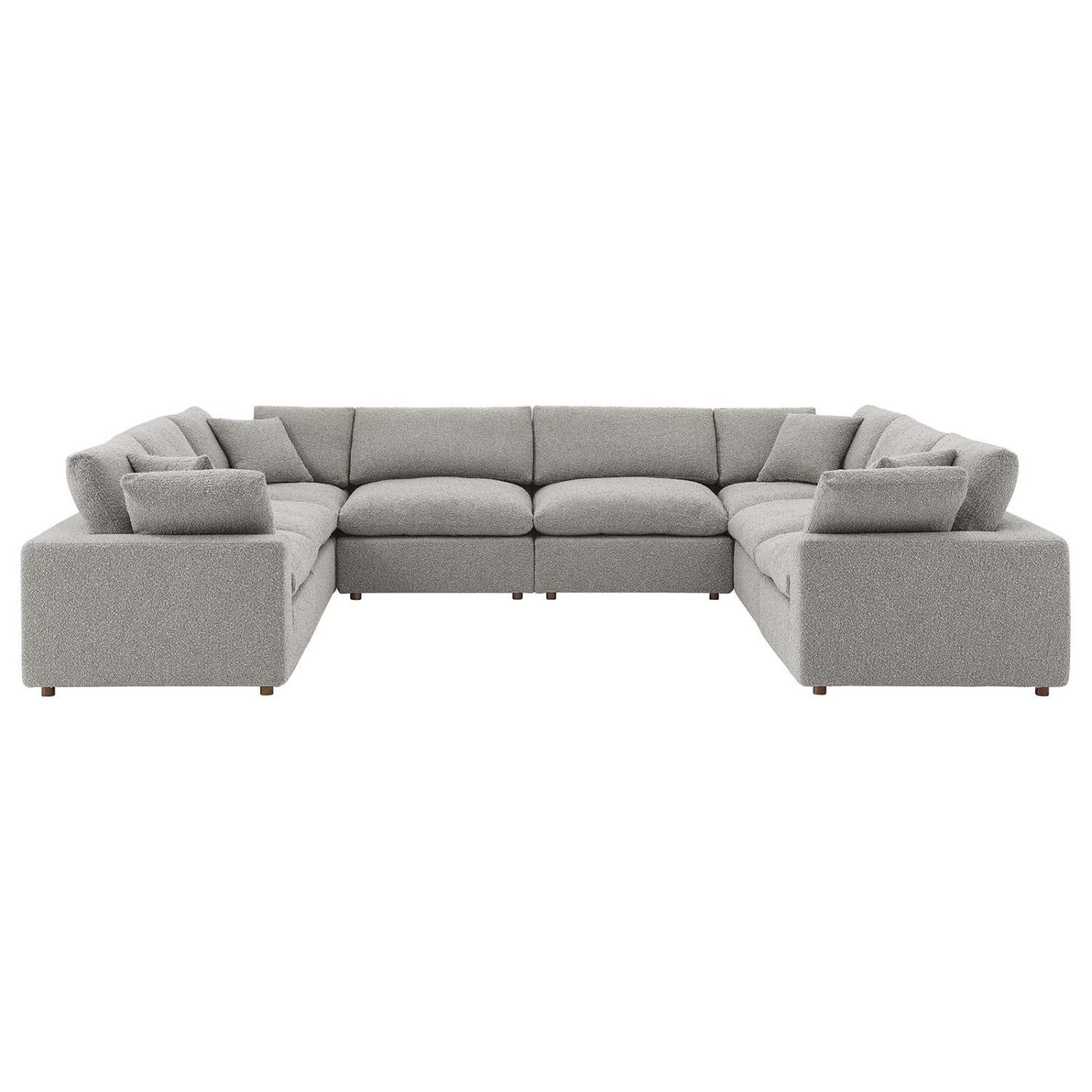 Modular Sectional Sofa Couch, Light Grey Gray, Fabric, Living Kitchen ... with regard to Sectional Sofa Couch, Light Gray, Fabric, Modern
