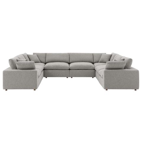 Modular Sectional Sofa Couch, Light Grey Gray, Fabric, Living Kitchen ... with regard to Sectional Sofa Couch, Light Gray, Fabric, Modern