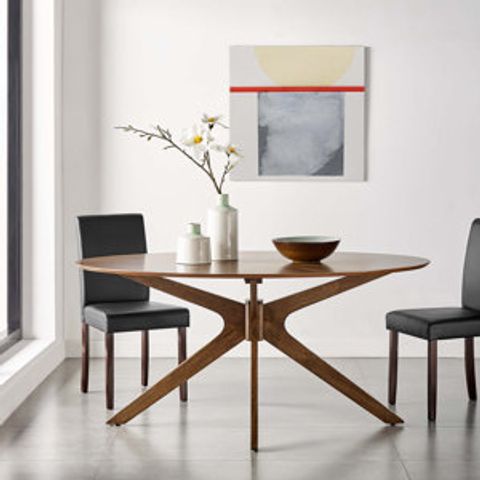 Modway Crossroads 63" Oval Wood Dining Table & Reviews | Wayfair intended for Crossroads 63" Oval Wood Dining Table - Oak