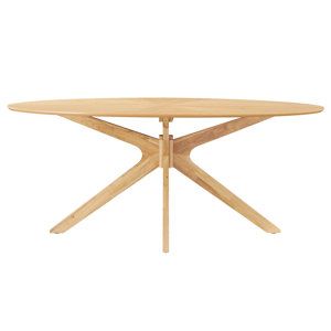 Modway Crossroads 63&quot; Oval Wood Dining Table &amp; Reviews | Wayfair pertaining to Creating Lasting Memories Around the Crossroads 63&quot; Oval Wood Table