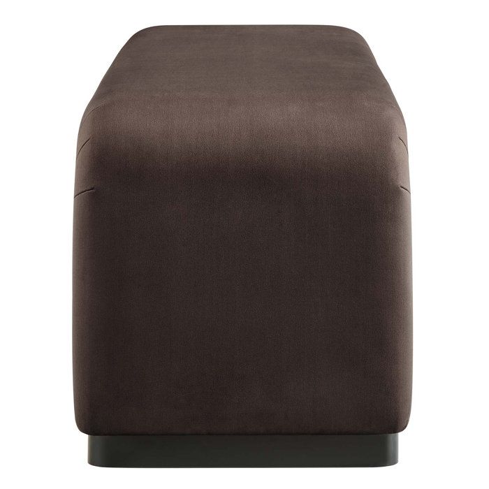 Modway Koda Velvet Upholstered Bench | Wayfair within Elevate Your Space with the Koda Velvet Waterfall Stool