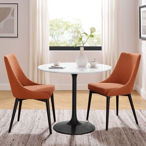 Modway Lippa 36" Round Lacquered Mdf Wood Dining Table In Black/White ... within Unveiling the Modway Lippa 36-Inch Round Dining Table Aesthetic