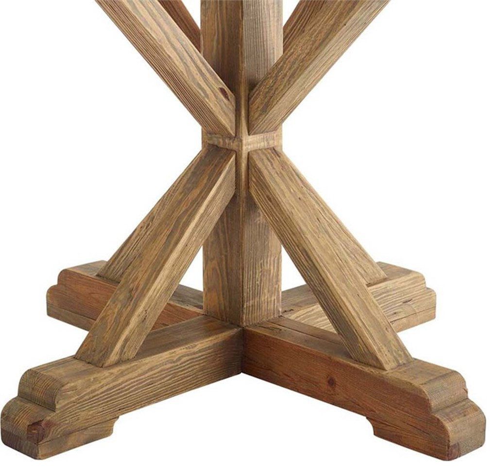 Modway Stitch 59&quot; Round Modern Pine Wood Dining Table In Brown, 59 ... pertaining to Modway Stitch 59&quot; Round Modern Pine Wood Dining Table In Brown