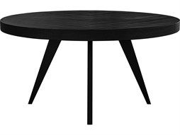 Moe's Home Parq Round Wood Amber Dining Table | Metl102914 in Parq Round Dining Table