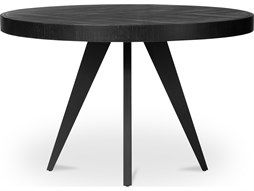 Moe's Home Parq Round Wood Amber Dining Table | Metl102914 with Parq Round Dining Table
