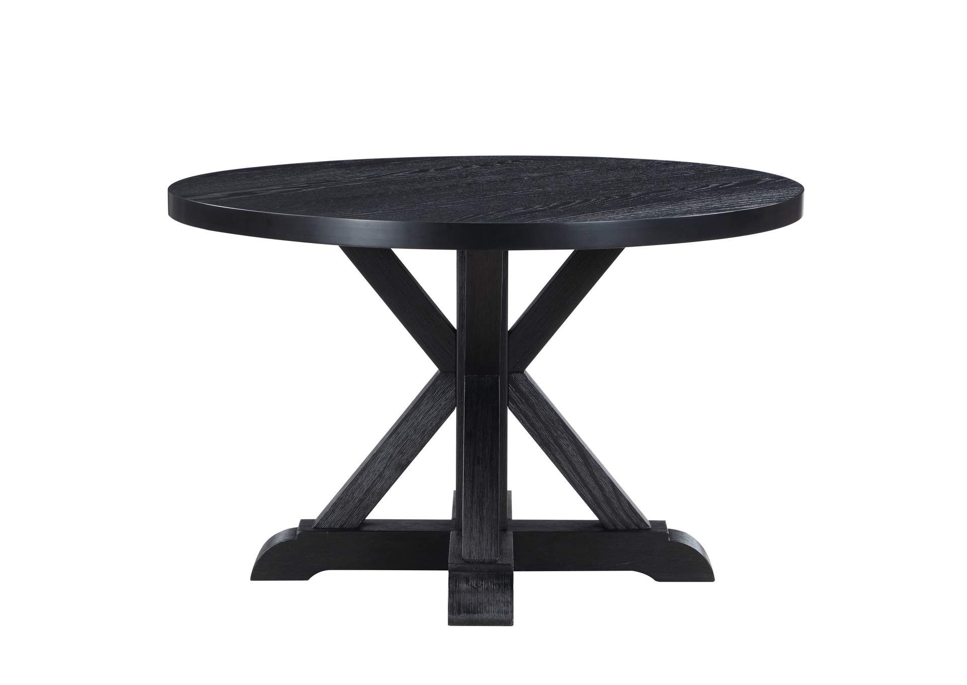 Molly 48-Inch Round Dining Table, Black regarding Holly Dining Table, Black, 48&quot; Diameter