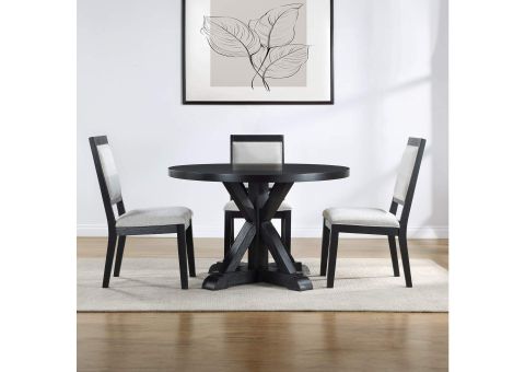 Molly 48-Inch Round Dining Table, Black with Expert Tips for Integrating a Black 48-Inch Holly Dining Table into Your Decor