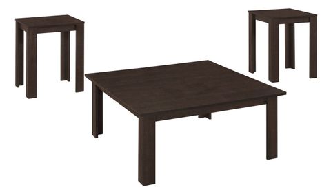 Monarch Specialties 3 Piece Cappuccino Table Set | Walmart Canada pertaining to Cappuccino Table Set, 3 Piece Set