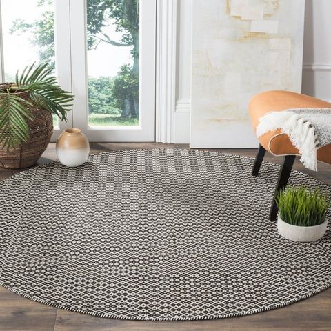 Mooreton Geometric Handmade Flatweave Cotton Ivory/Black Area Rug ... throughout Caring for Your Flatweave Cotton Rug A Deep Dive