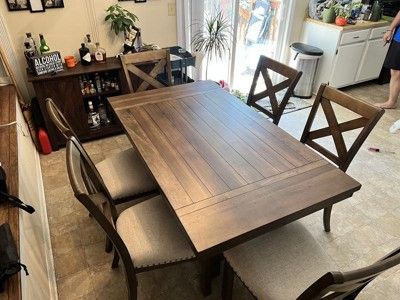 Moriville Rectangular Extendable Dining Table Grayish Brown - Signature ... in Signature Design By Ashley Moriville Extendable Dining Table In Grayish Brown