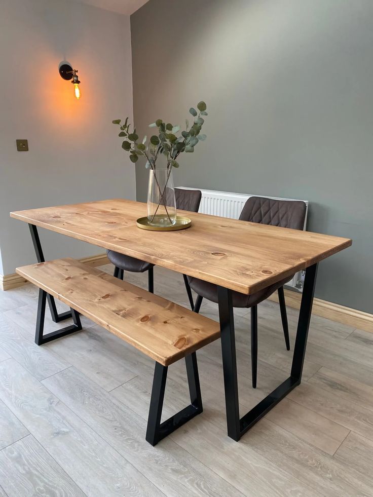 Natural Industrial Tables - Use Our Online Table Builder | Grain ... with regard to From Warehouse to Dining Room: Understanding the Appeal of Industrial Style Black Frame Tables