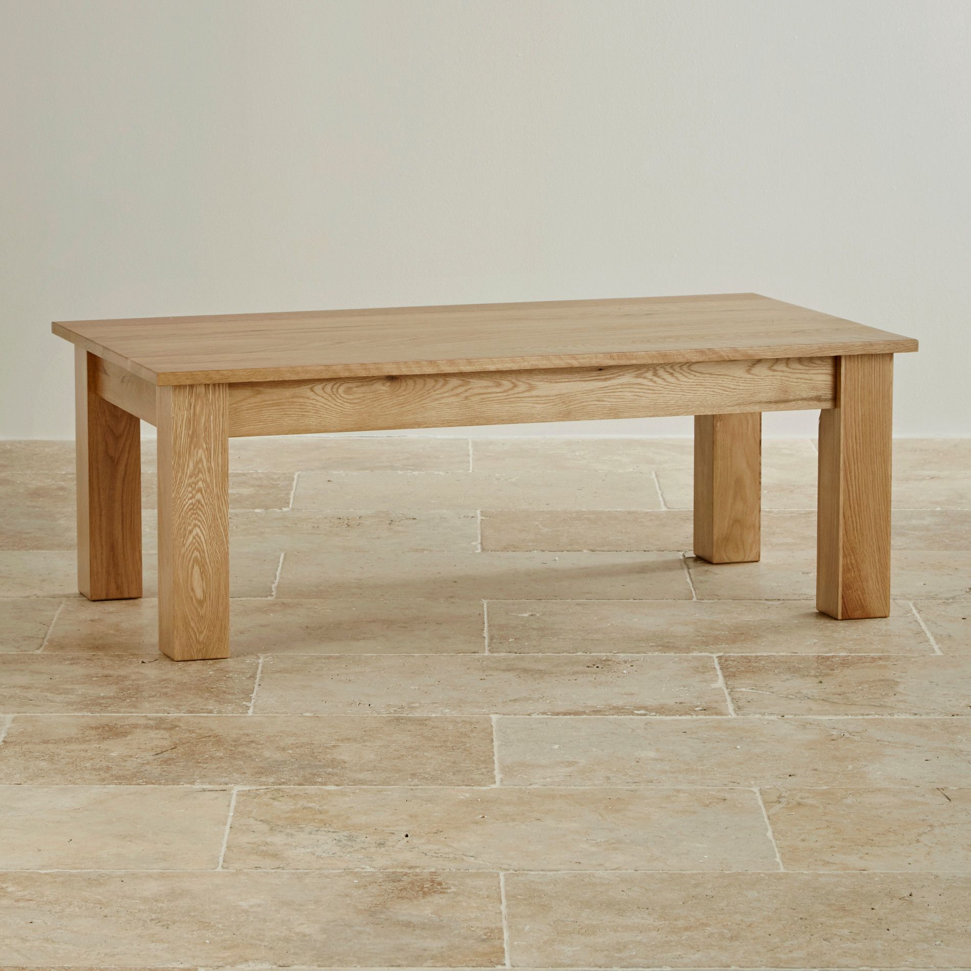Natural Solid Oak Minimalist Coffee Table By Oak Furniture Land regarding The Craftsmanship Behind Your Natural Oak Coffee Table