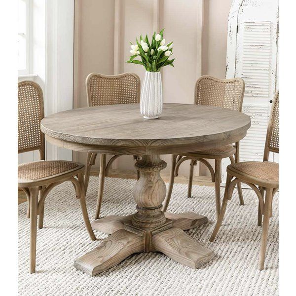 Natural Wood Round Dining Table for Nolan Natural Wood Round Dining Table