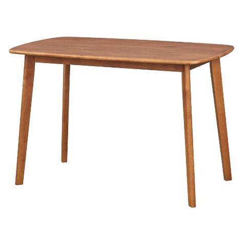 Nettie Mid-Century Modern Rectangular Dining Table Walnut Finish ... within Eastwood Rectangle Dining Table, Walnut
