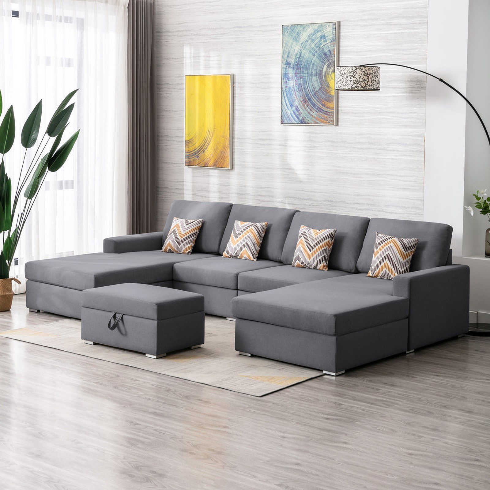 Unpacking the Nolan Gray 6-Piece Double Chaise Sectional A Comprehensive Look