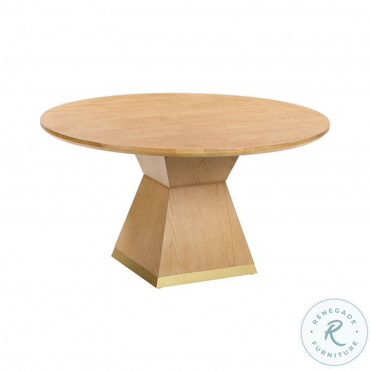 Nolan Natural Wood 56&quot; Round Dining Table From Coleman Furniture ... regarding Nolan Natural Wood Round Dining Table