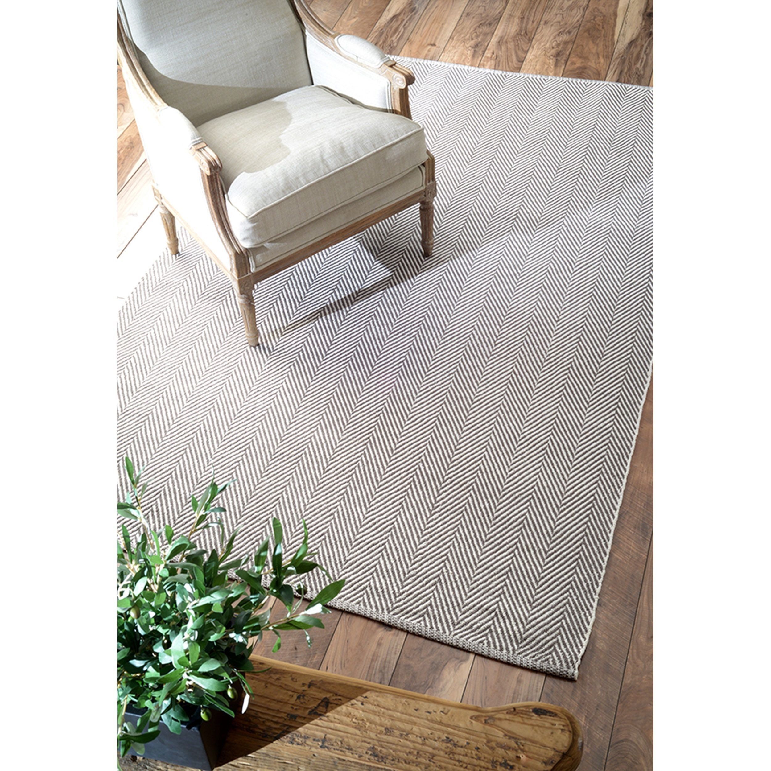 Nuloom Handmade Flatweave Herringbone Chevron Cotton Rug | Area Rugs ... intended for Caring for Your Flatweave Cotton Rug A Deep Dive