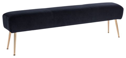 O' Donell Velvet Bench - Midcentury - Upholstered Benches - By Afb ... with regard to O'donell Pu Bench