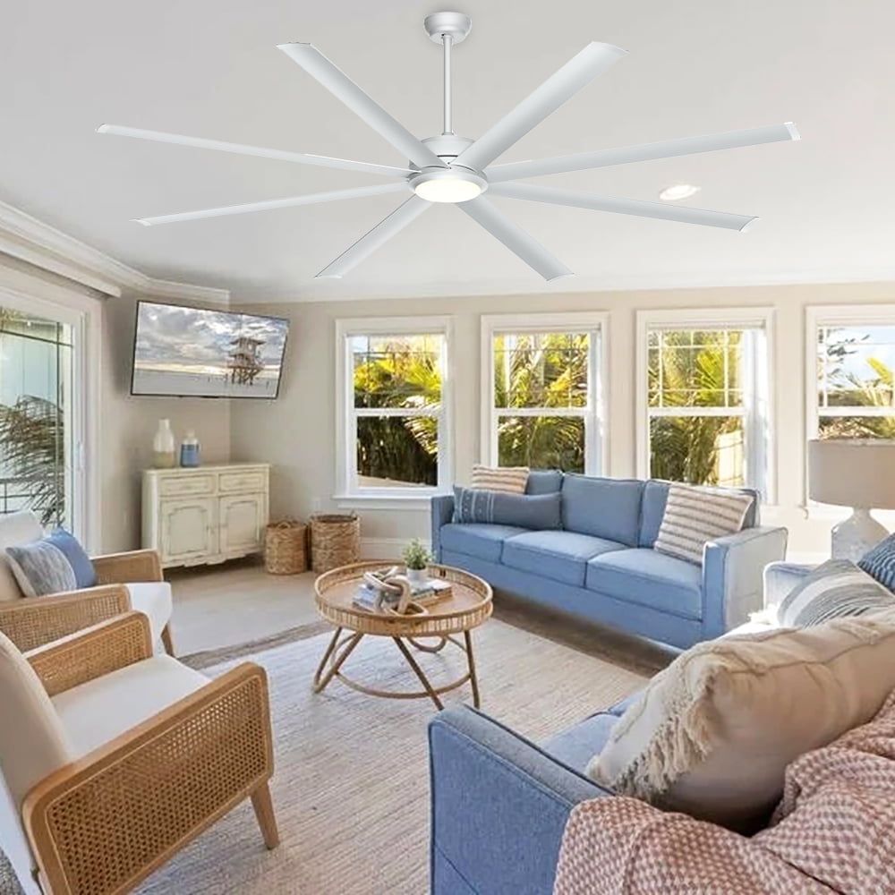 Ohniyou 84&quot; Modern Industrial Outdoor Ceiling Fan With Lights And ... regarding Key considerations when installing industrial ceiling fans in large commercial spaces