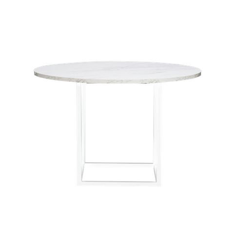 Optical Dining Table White Marble - 1.2M Round - White | Innovative ... pertaining to Holly & Martin Oden Dining Table In White