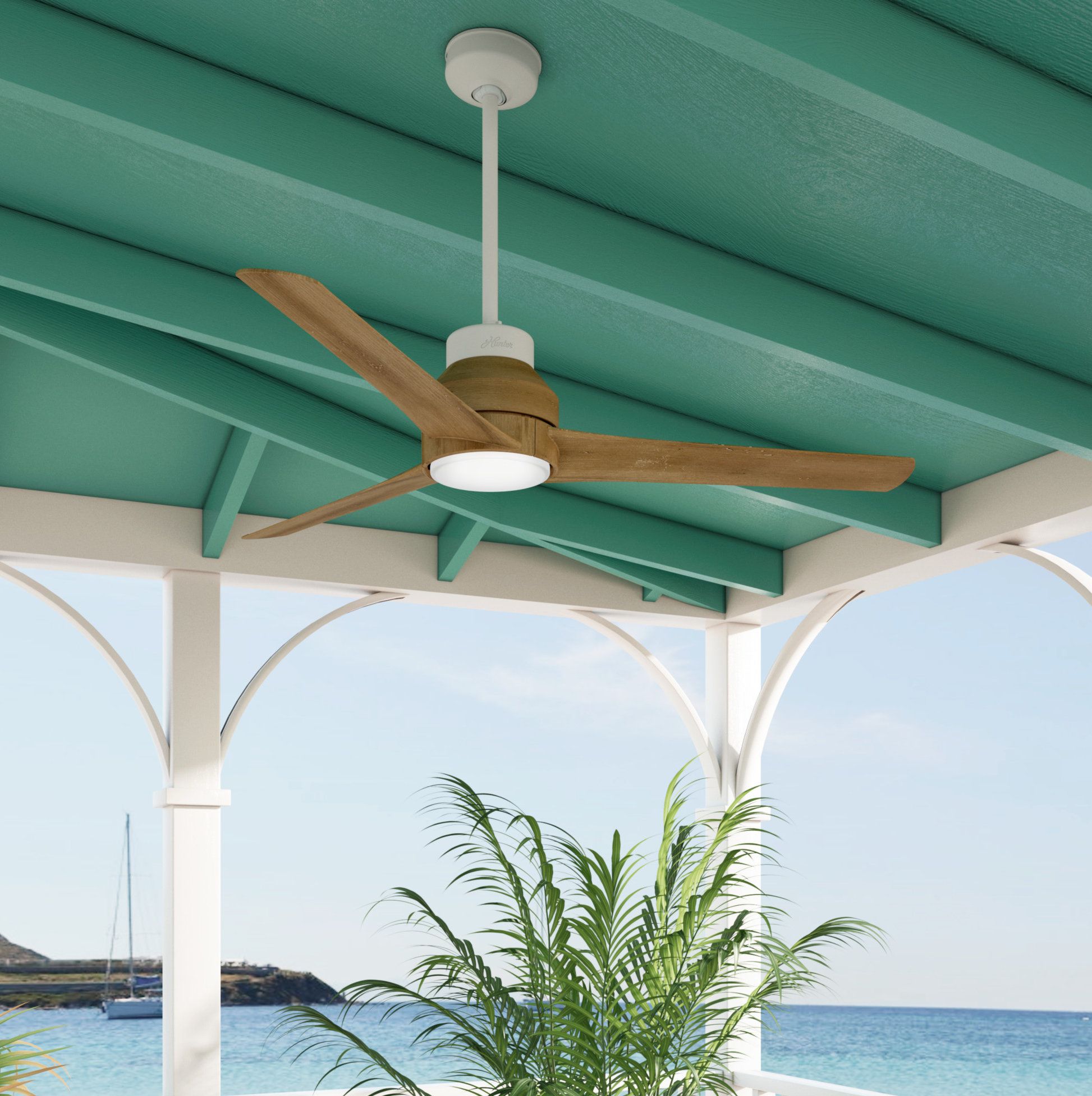Outdoor Beach Ceiling Fan / On The Hunt For The Perfect Coastal Style ... within Rust Proof Ceiling Fan For Beach Property