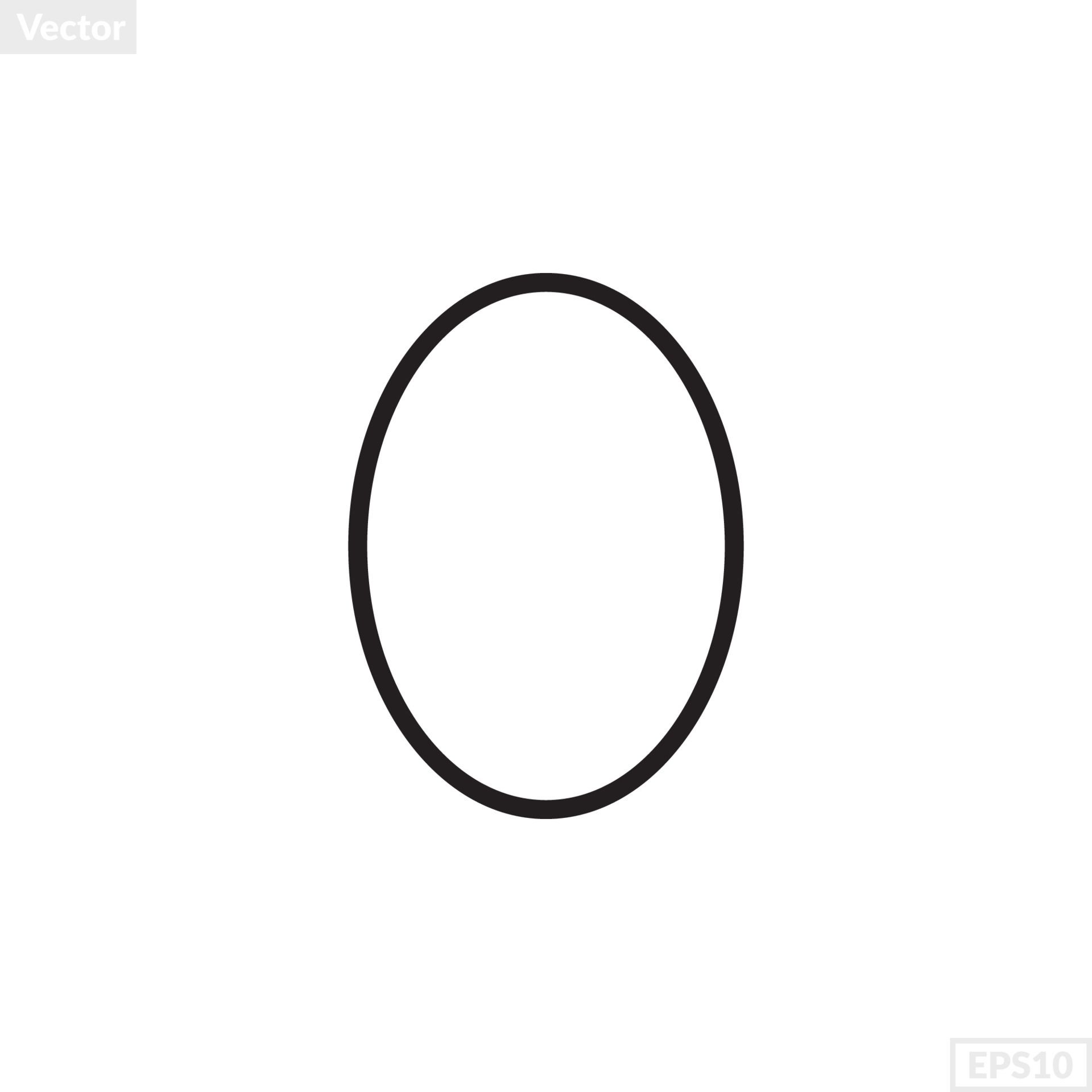 Oval Shape Illustration Vector Graphic 22134089 Vector Art At Vecteezy with The Versatile Charm of Oval Dining Tables Glossy White and Chrome Explained