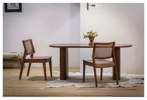 Ovale Solid Wood Dining Table - Transitional - Dining Tables - By Union Home | Houzz pertaining to Ovale Solid Wood Dining Table