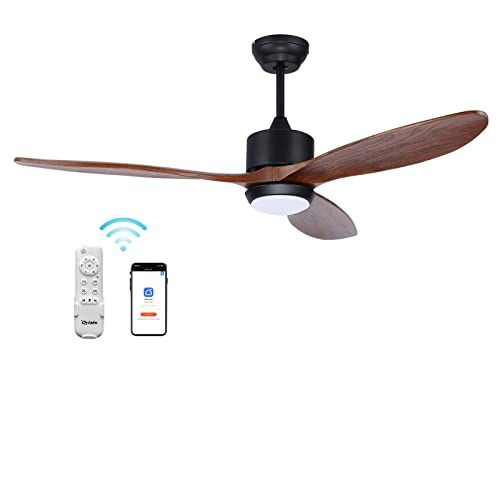 Ovlaim 60 Inch Indoor Outdoor Smart Ceiling Fan With Lights, Quiet Dc ... inside How to choose the right outdoor ceiling fan with app remote control for your space