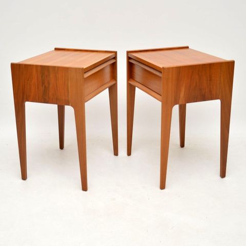 Pair Of 1960'S Vintage Walnut Bedside Tables By Younger - Retrospective ... regarding The Enduring Appeal of Mid-Century Walnut Nesting Tables