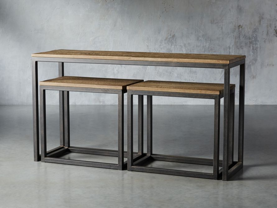 Palmer Nesting Console Table | Arhaus Furniture | Dining Table Sale ... inside Integrating Retro Nesting Tables into Modern Decor A Designer's Perspective