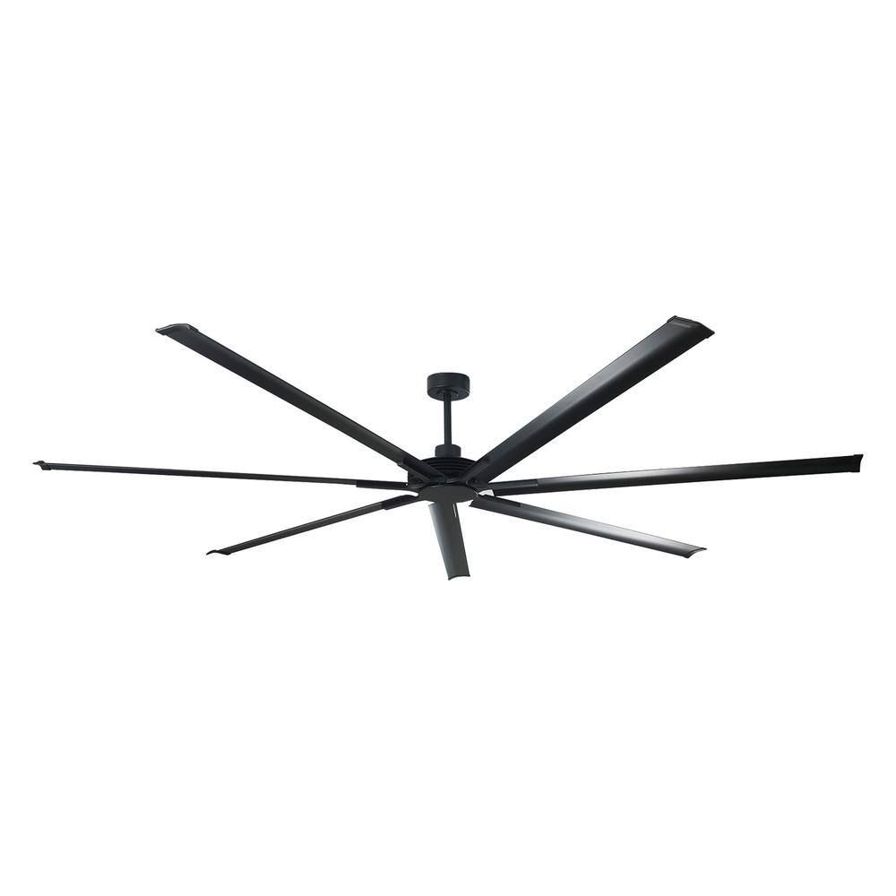 Parrot Uncle 84 In. Indoor/Outdoor Industrial Matte Black 7-Blade ... with regard to Building Resilient Outdoor Environments with Thoughtful Ceiling Fan Selection