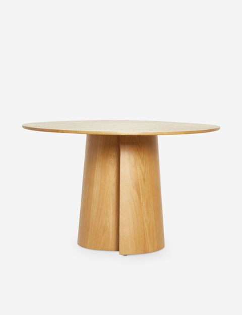 Pau Round Dining Table, Natural, 48" | Round Pedestal Dining Table ... inside The Versatility of a 48-Inch Natural Round Holly Dining Table for Every Home