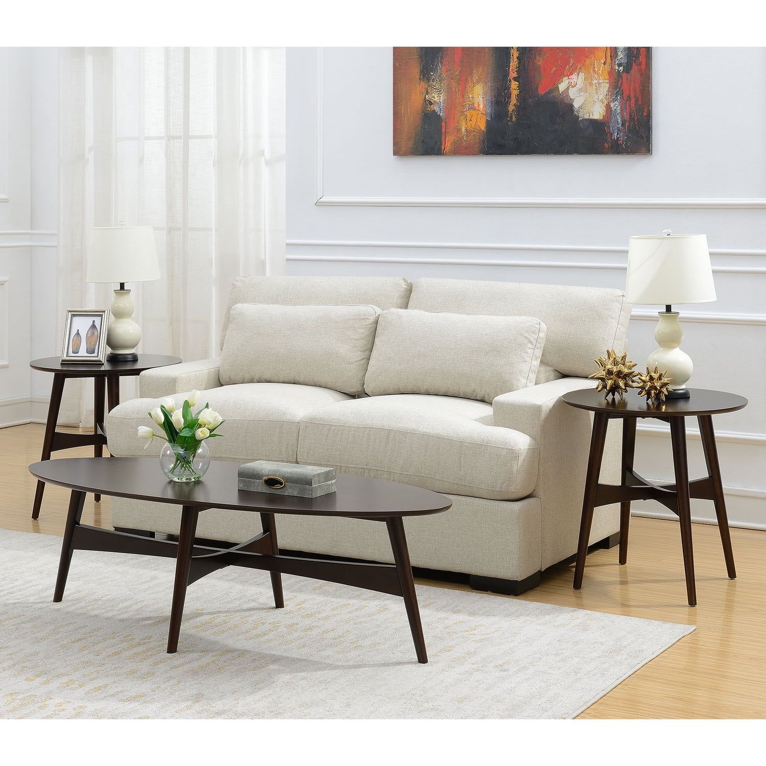 Picket House Furnishings Kiera 3Pc Occasional Table Set In Cherry ... with A Designer's Perspective on the Picket House Furnishings Drew Set