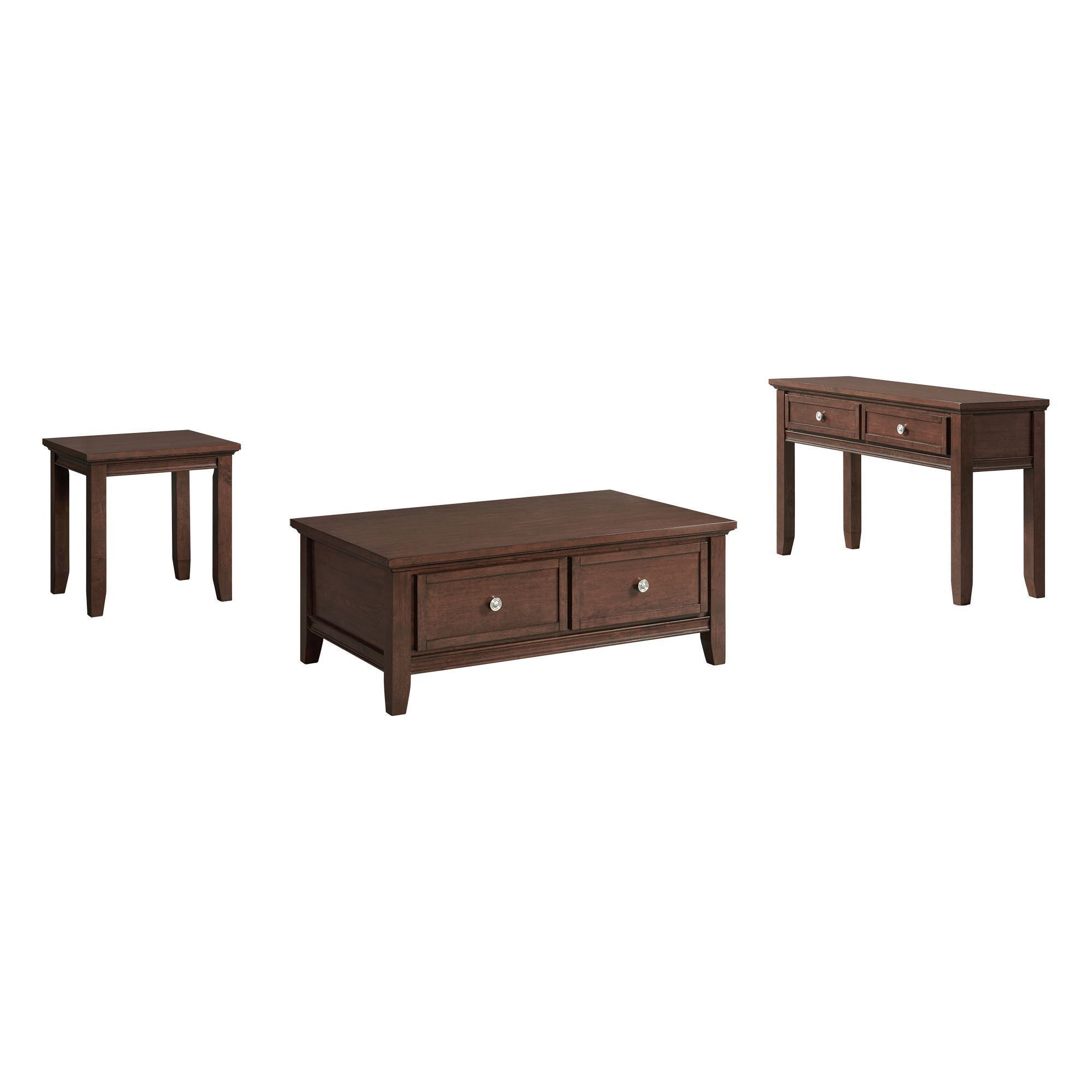 Picket House Furnishings Rouge 3Pc Occasional Table Set In Cherry ... for Picket House Furnishings Drew 3Pc Occasional Table Set In Cherry